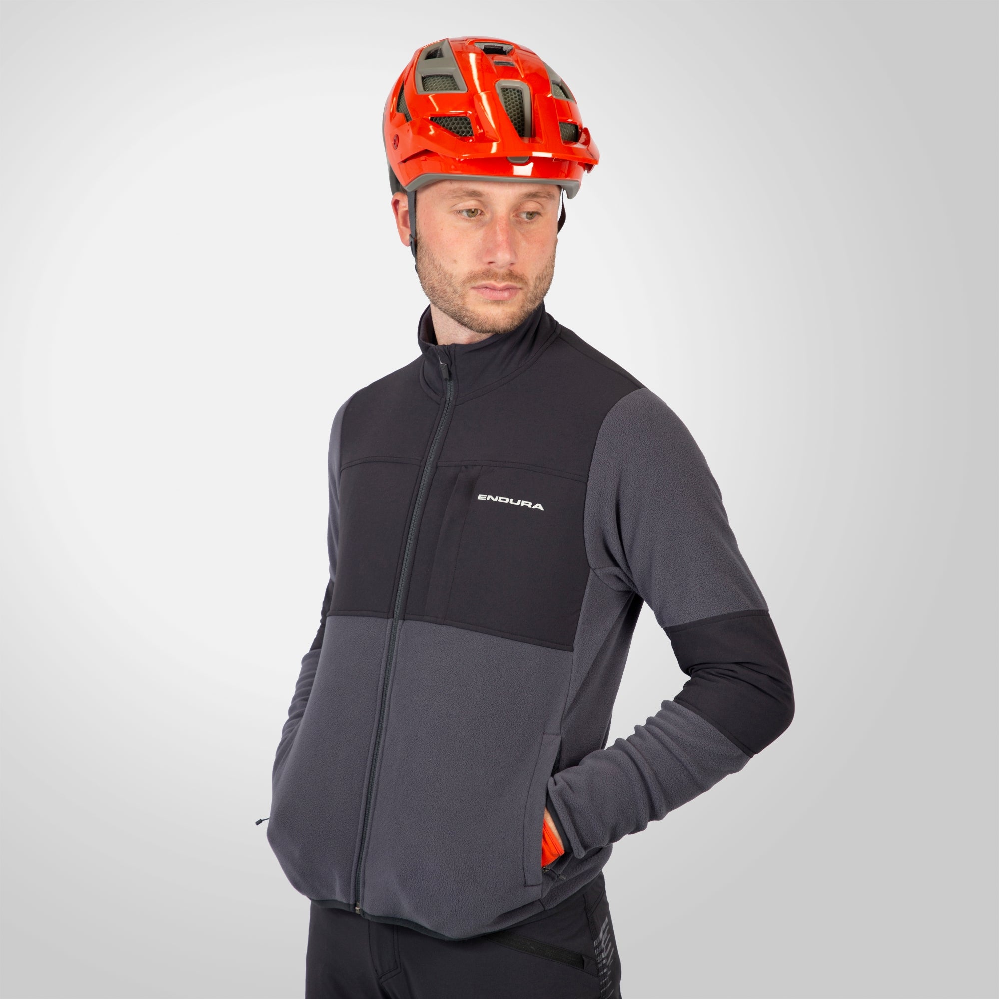 Endura Men's Hummvee Full Zip Cycling Fleece Endura Hummvee Full Zip Fleece Jacket Men - ensign blue | BIKE24