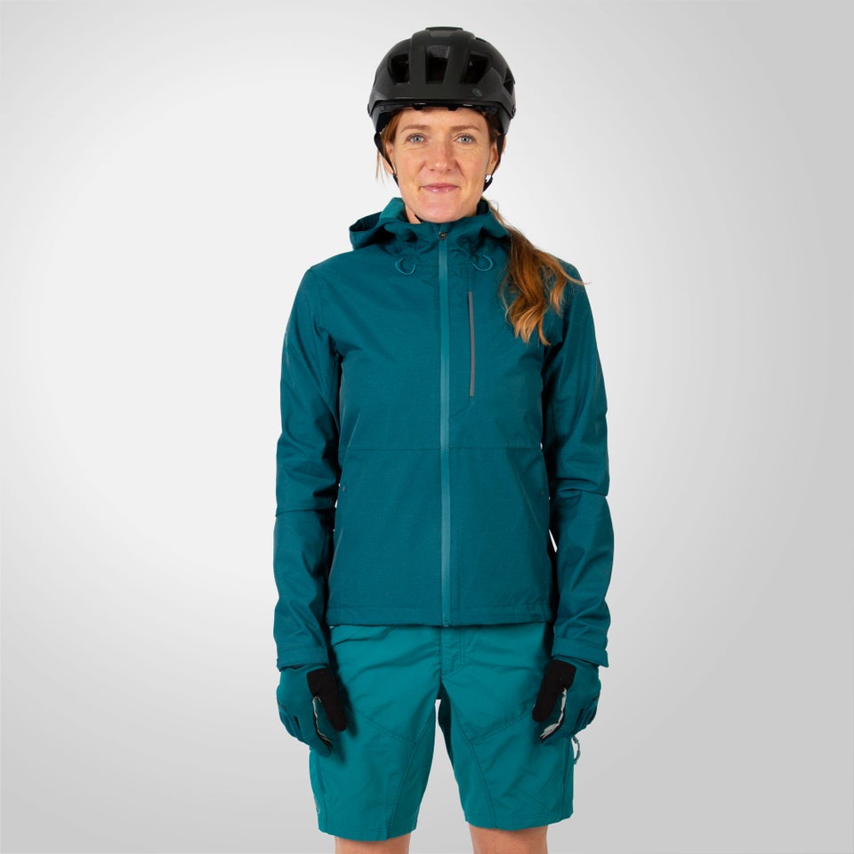 Women's Hummvee Waterproof Hooded Jacket - Deep Teal