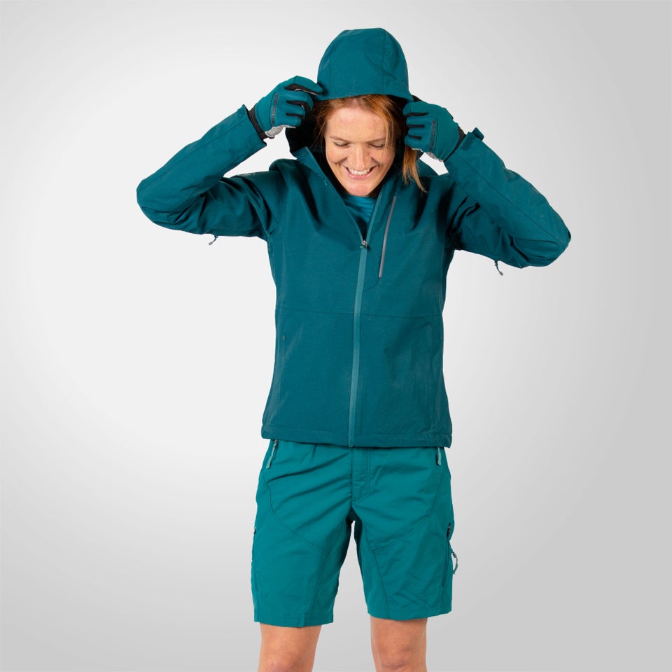 Women's Hummvee Waterproof Hooded Jacket - Deep Teal
