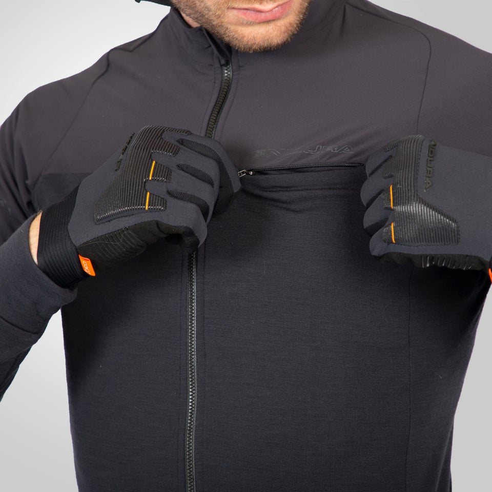 Men's GV500 Merino Blend L/S Jersey - Black