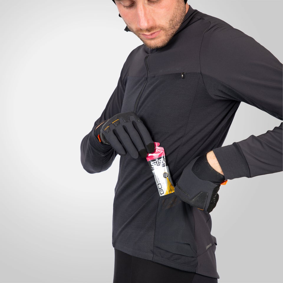 Men's GV500 Merino Blend L/S Jersey - Black