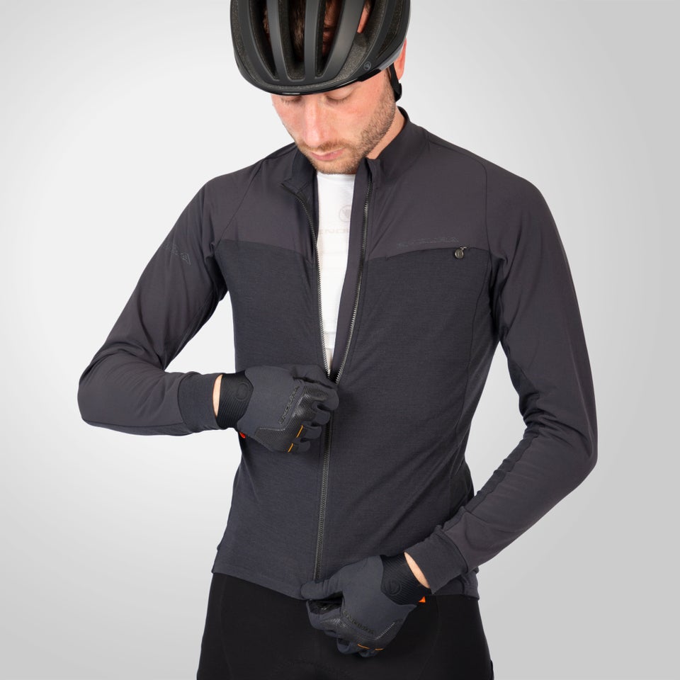 Men's GV500 Merino Blend L/S Jersey - Black