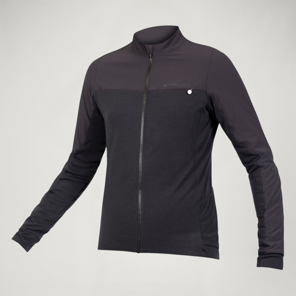 Men's GV500 Merino Blend L/S Jersey - Black