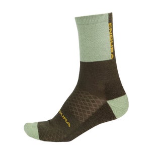 BaaBaa Merino Wintersocken (Einzelpack) für Herren - Bottlegrün - S-M