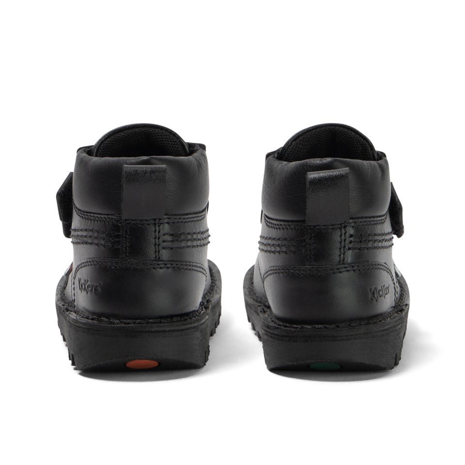 Infant Boys Kick Hi Roll Leather Black