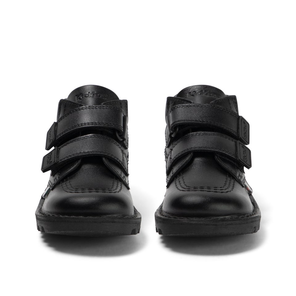 Infant Boys Kick Hi Roll Leather Black