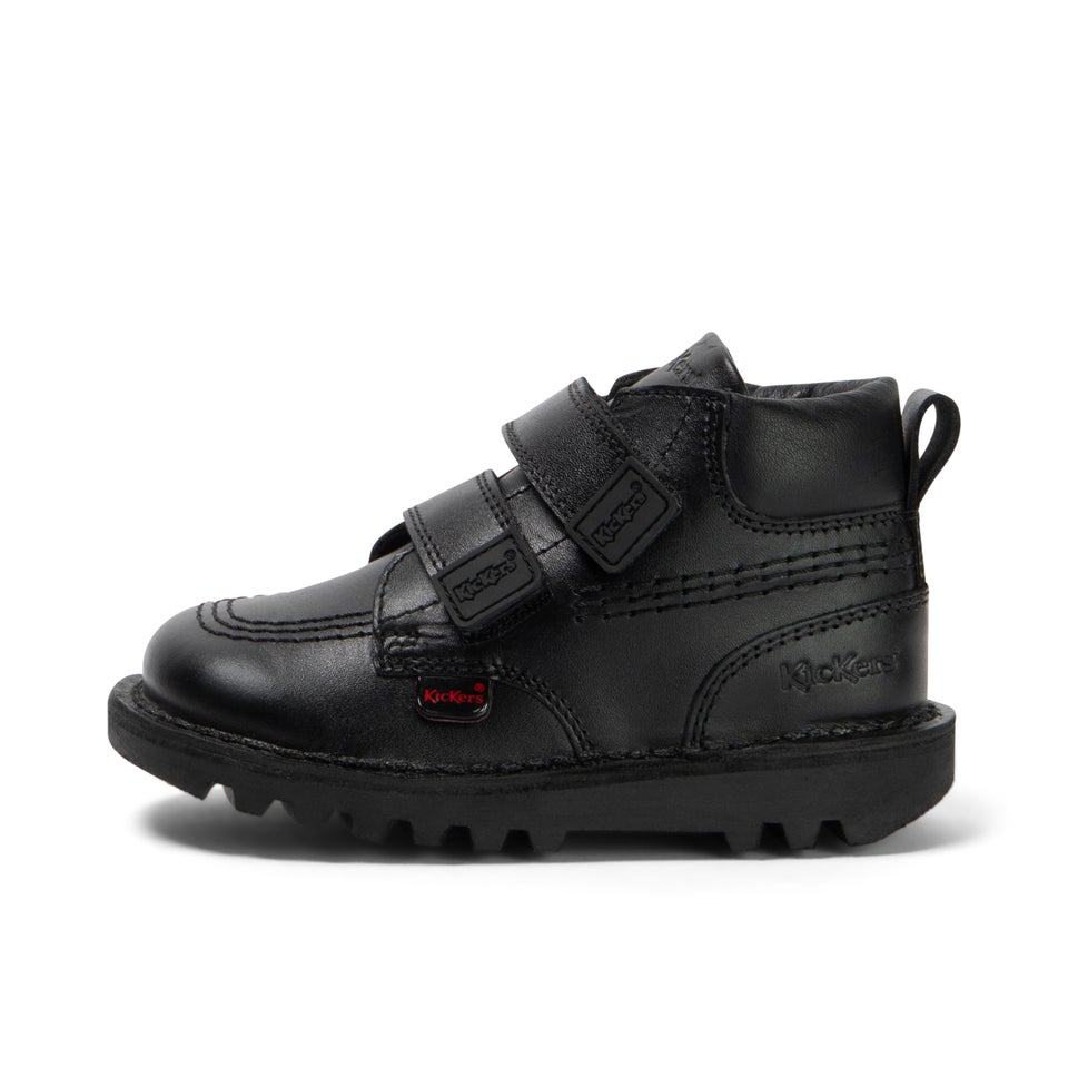 Infant Boys Kick Hi Roll Leather Black