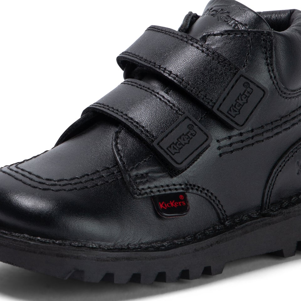 Infant Boys Kick Hi Roll Leather Black