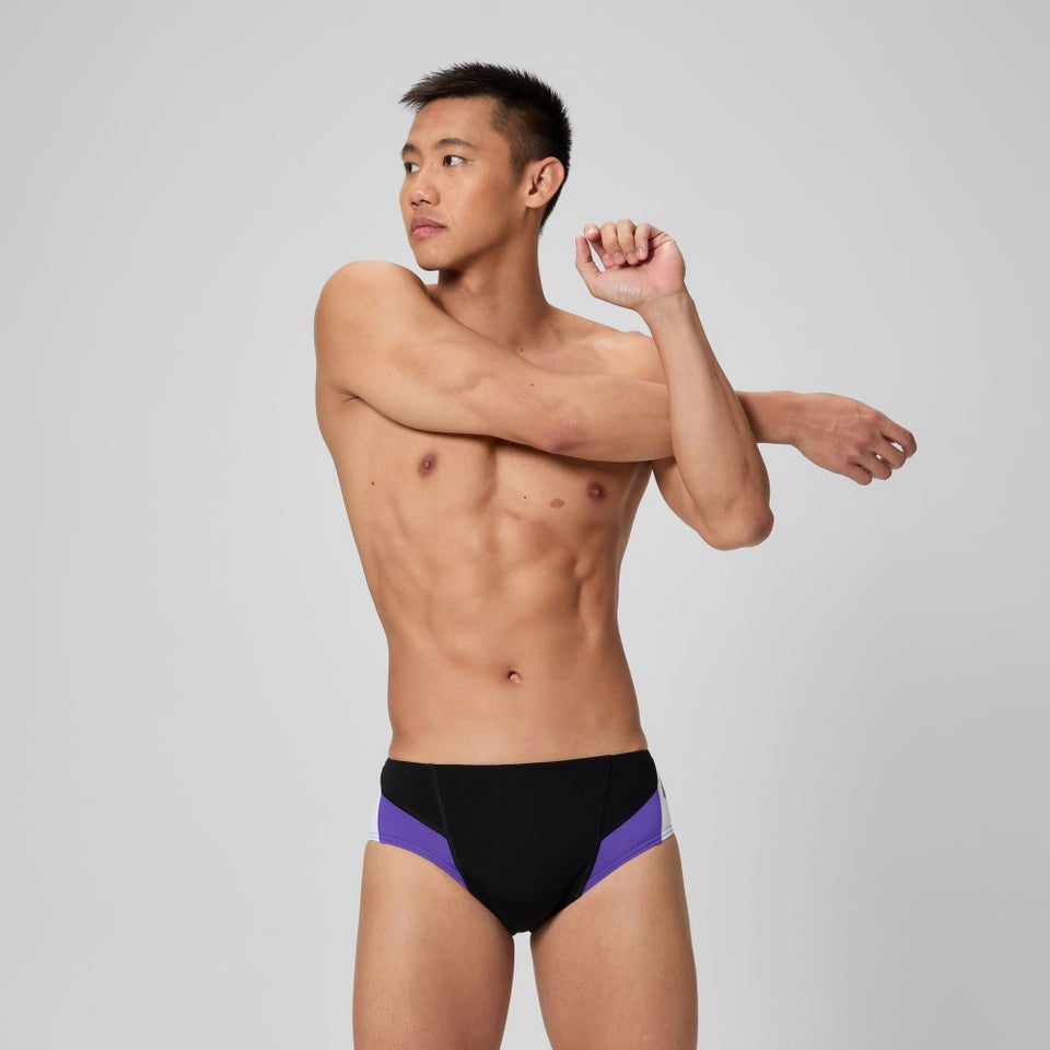 Men's Edge Splice Brief Purple