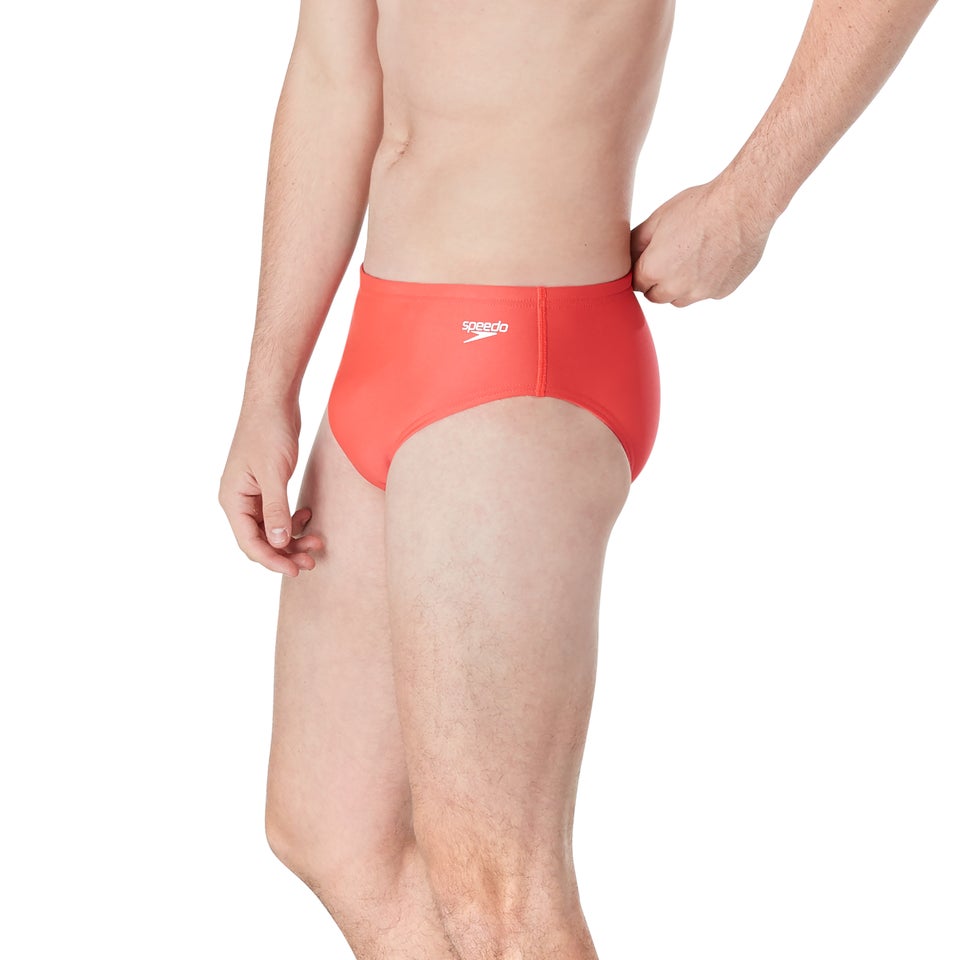 Men's Solid Endurance One Brief Pink