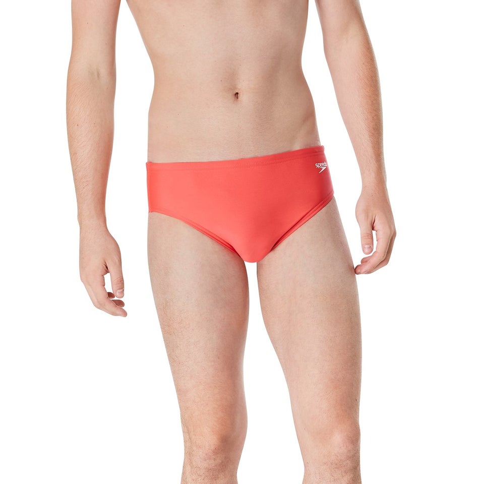 Men's Solid Endurance One Brief Pink