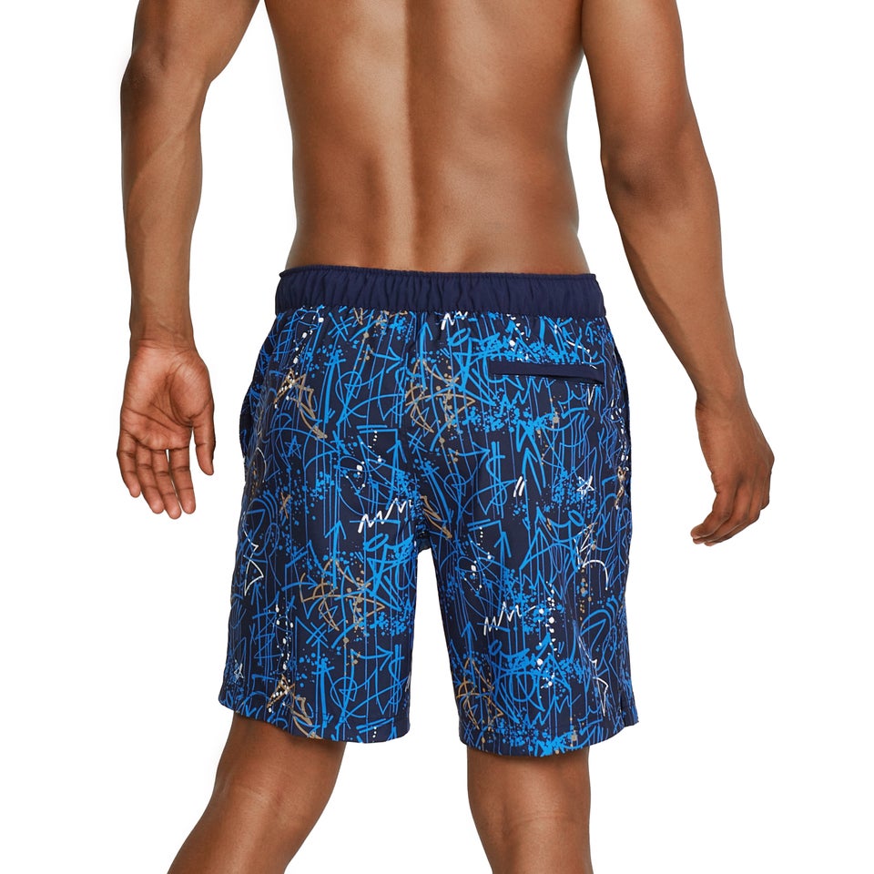Men's Calm Palm Bondi Basin Boardshort 18" Blue