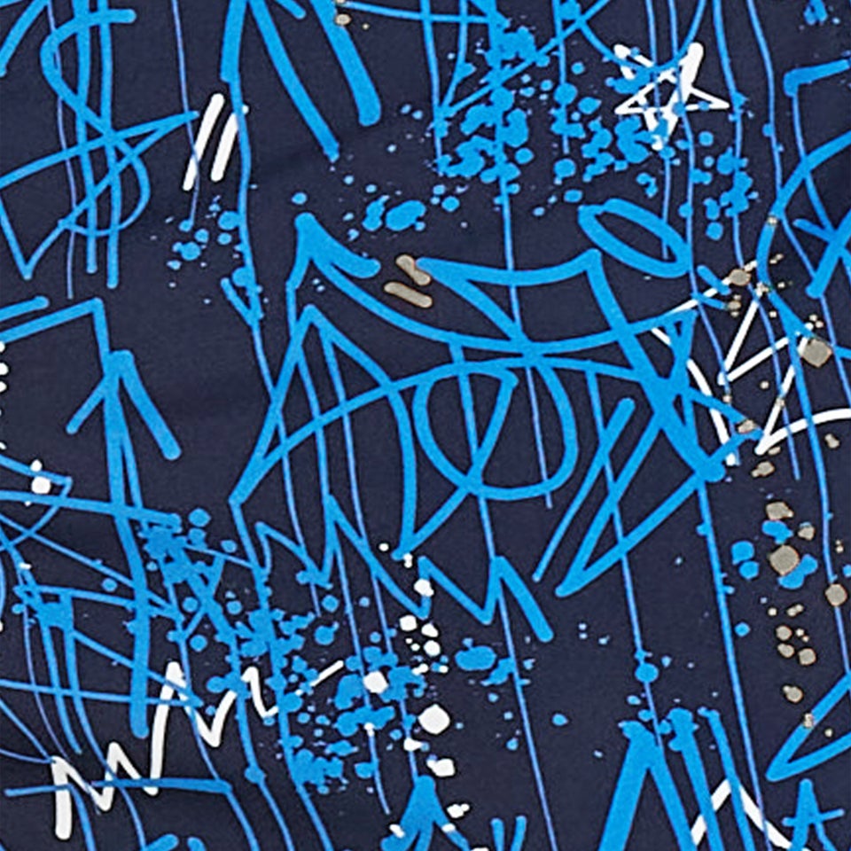 Men's Calm Palm Bondi Basin Boardshort 18" Blue