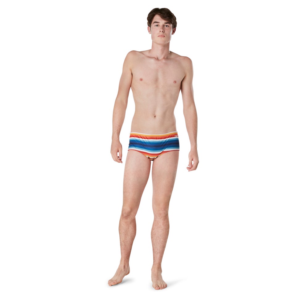 Men's Printed Euro Brief Black