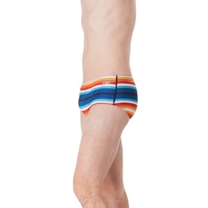 Men's Printed Euro Brief Black