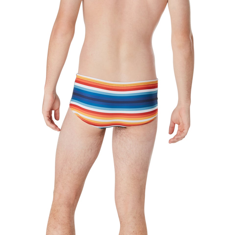 Men's Printed Euro Brief Black