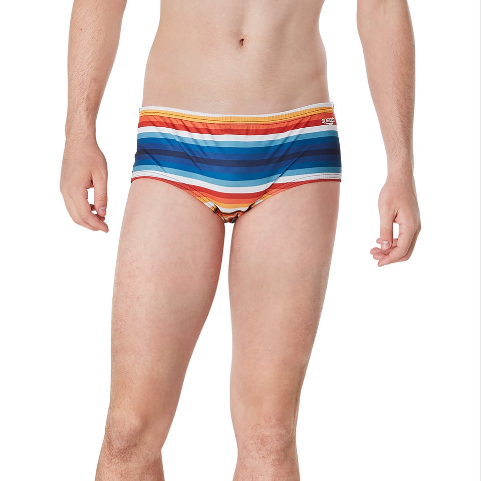 Men's Printed Euro Brief Black