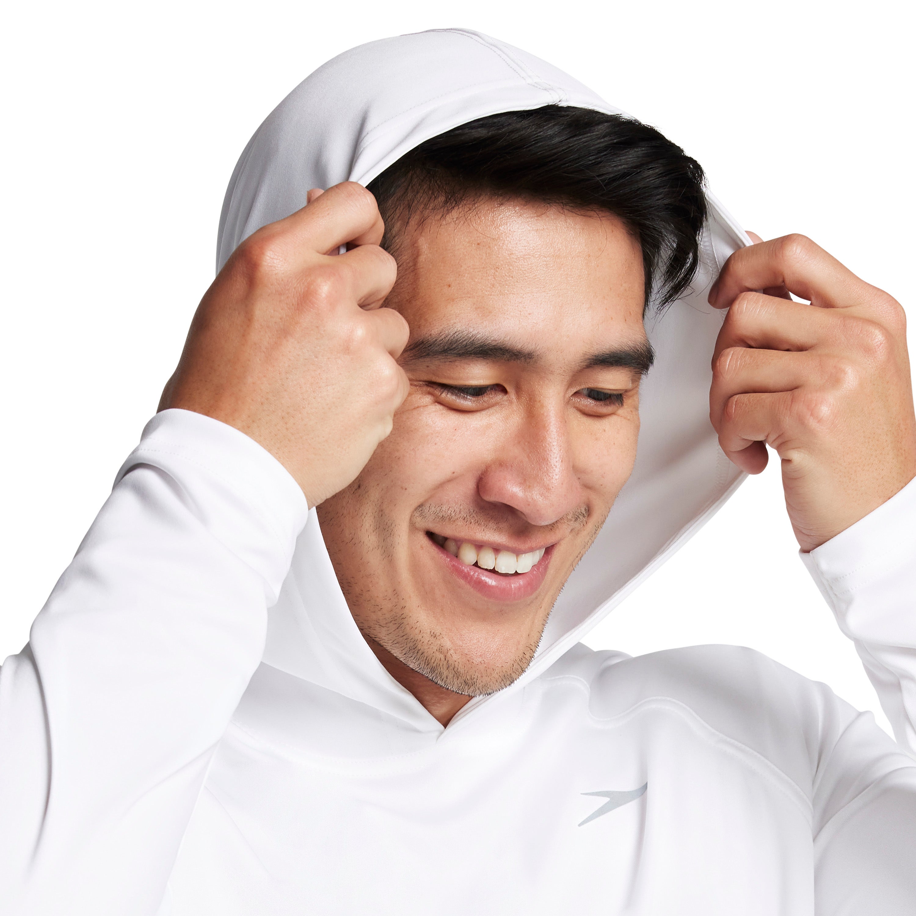Men's Baybreeze Long Sleeve Hoodie White | Speedo USA