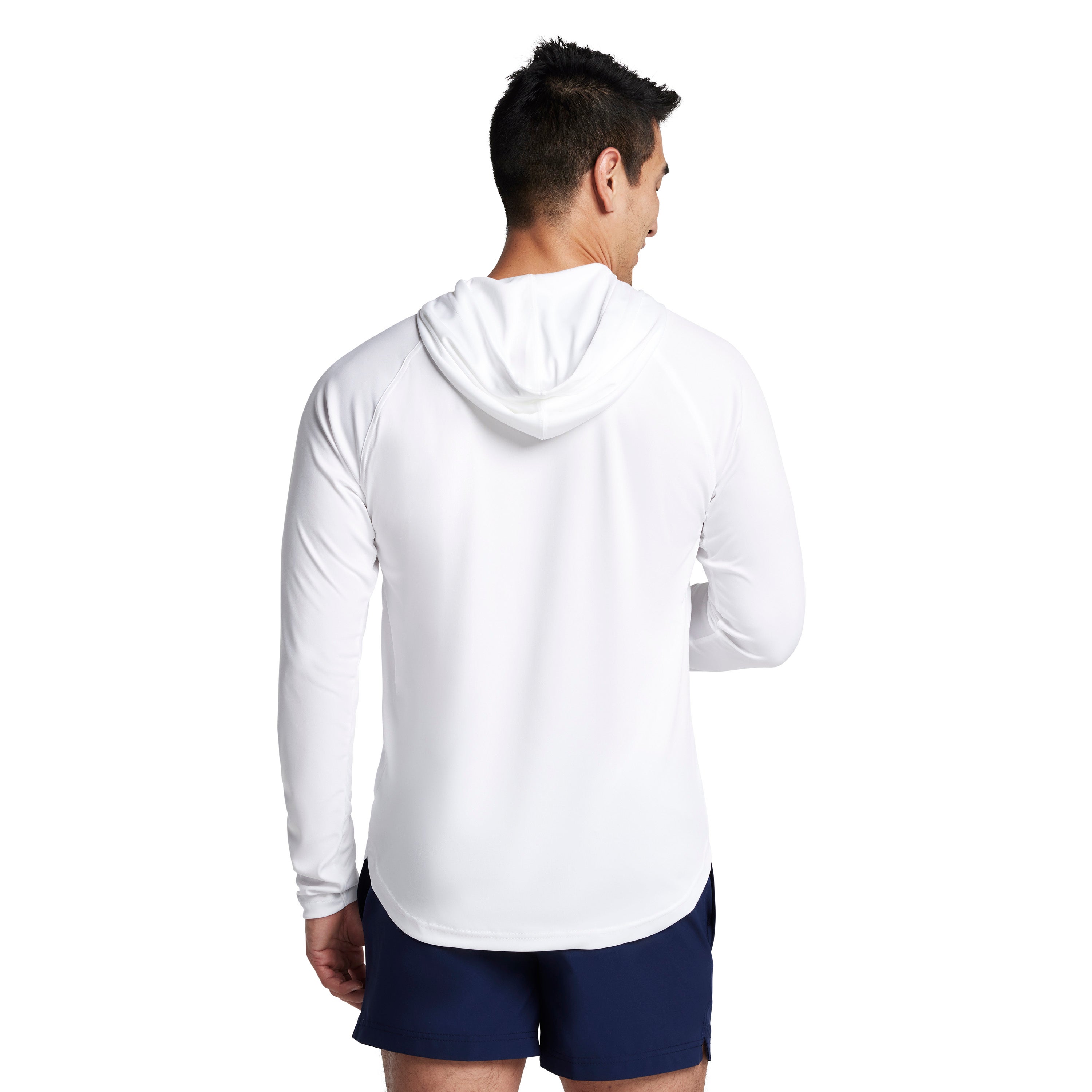 Men's Baybreeze Long Sleeve Hoodie White | Speedo USA