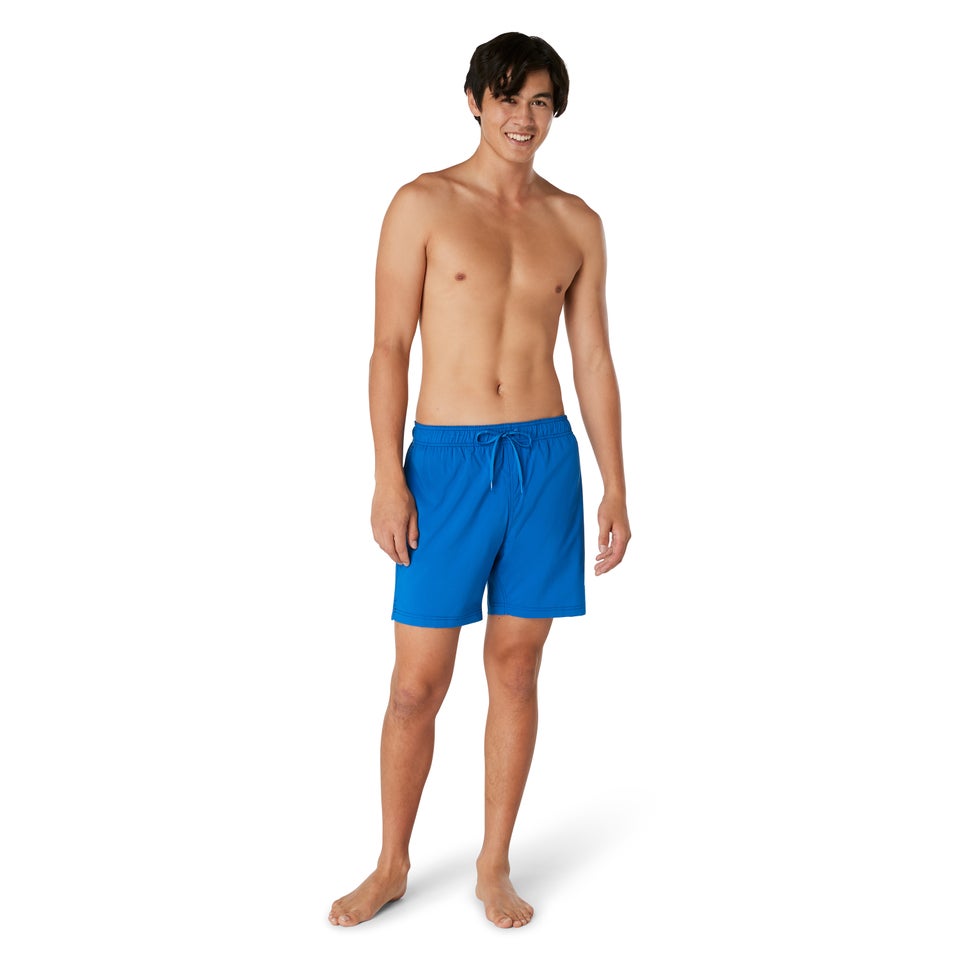 Men's Solid Redondo Edge 17" Volley Swim Trunks Blue