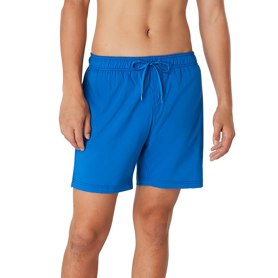 Men's Solid Redondo Edge 17" Volley Swim Trunks Blue