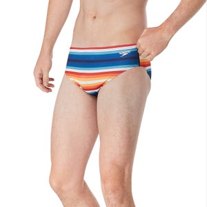 Men's Printed One Brief Blue