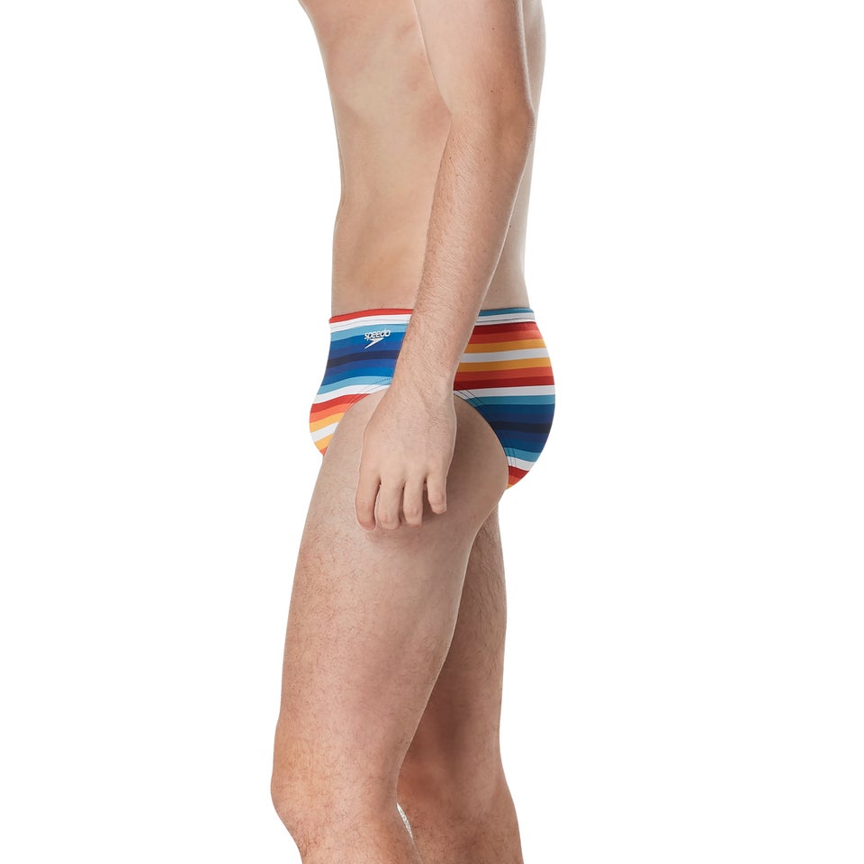 Men's Printed One Brief Blue