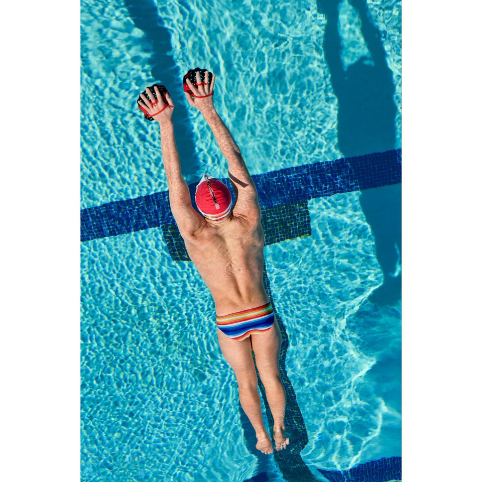 Men's Printed One Brief Blue