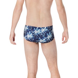 Men's Printed Euro Brief White