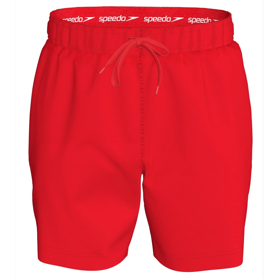 Men's Solid Redondo Edge 17" Volley Swim Trunks Red