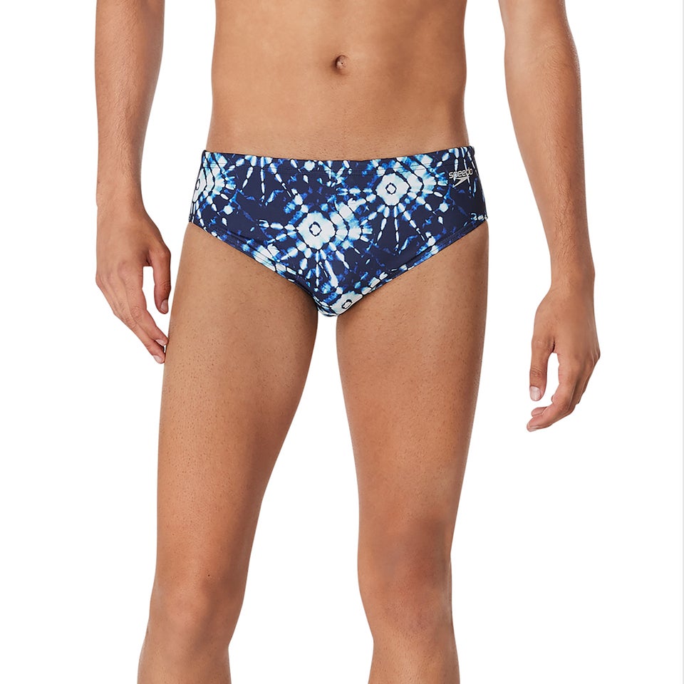 Men's Printed One Brief Blue