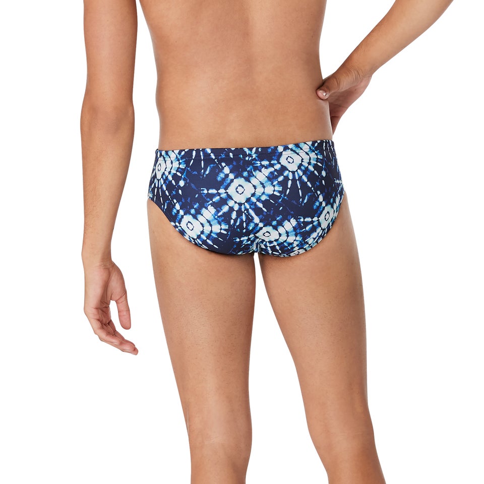 Men's Printed One Brief Blue