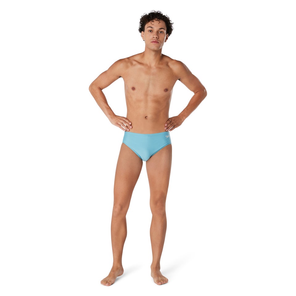 Men's Solid One Brief Blue