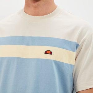 T-Shirt Junos Beige/Blau für Herren