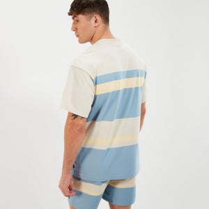 T-Shirt Junos Beige/Blau für Herren