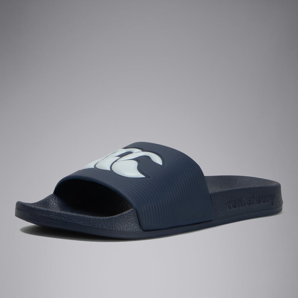 Adult Unisex Wide Fit Slide White/Navy