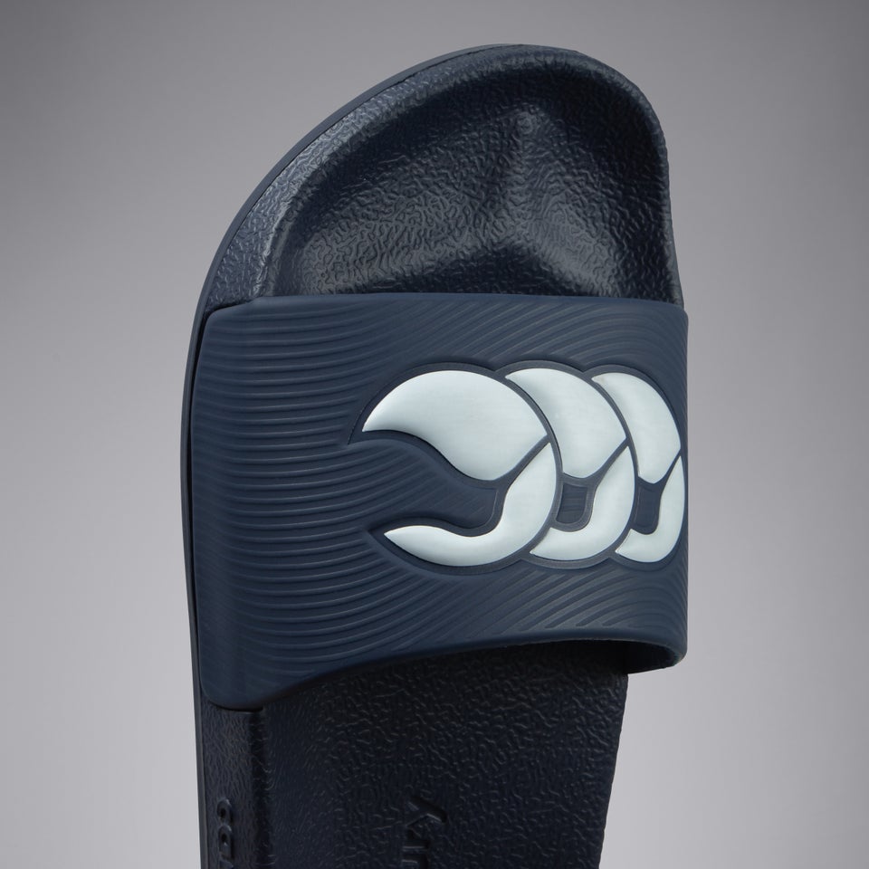 Adult Unisex Wide Fit Slide White/Navy