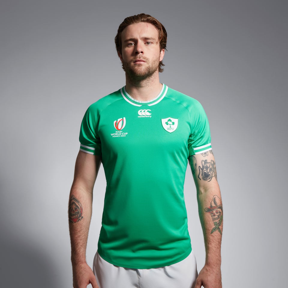 CANTERBURY IRE HOM TEST JERSEY RWC23 AM GREEN