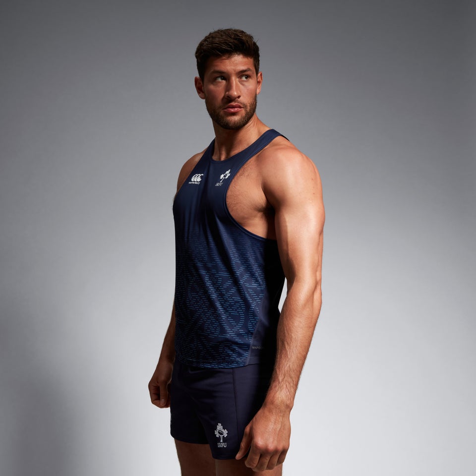 Mens Ireland Poly Training Singlet Blue