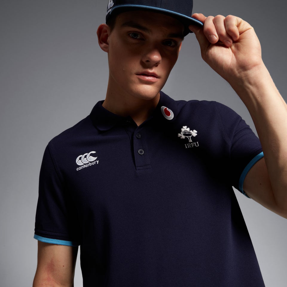 CANTERBURY IRE TEAM POLO SHIRT AM BLUE/BLUE