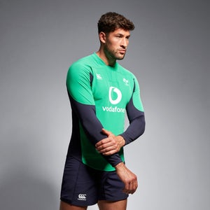 CANTERBURY TECH DRILL TOP AM GRN/BLU