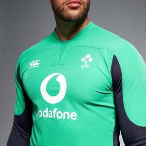 CANTERBURY TECH DRILL TOP AM GRN/BLU