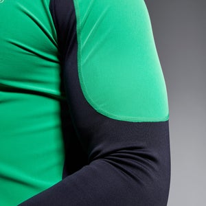 CANTERBURY TECH DRILL TOP AM GRN/BLU