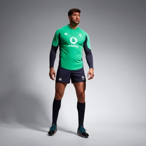 CANTERBURY TECH DRILL TOP AM GRN/BLU