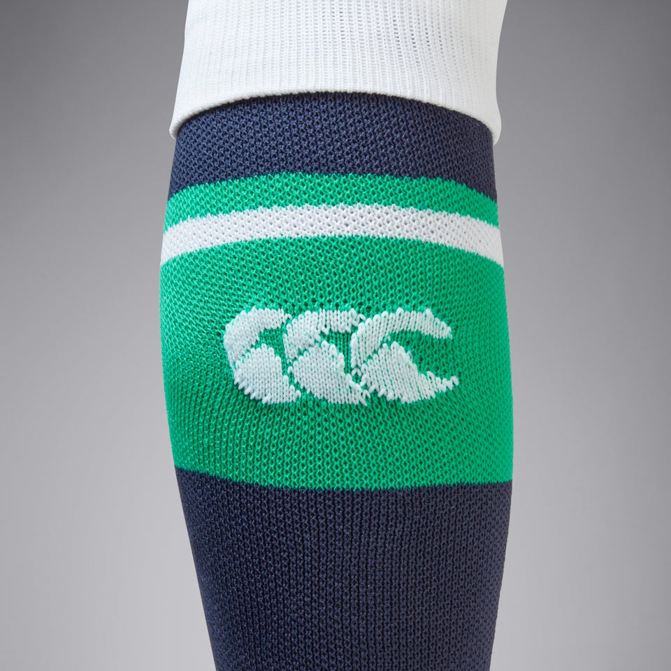 Adult Unisex Ireland Alternate Sock Grip Blue/Green