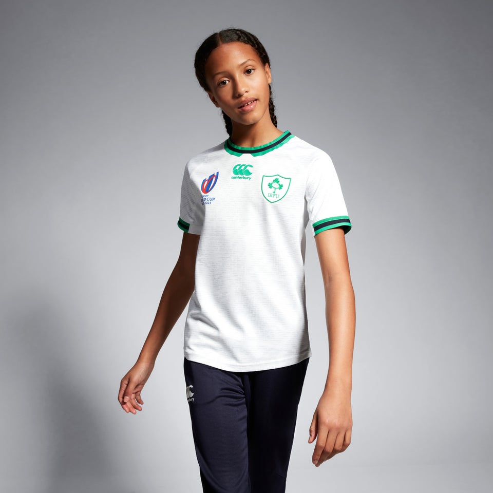 Junior Unisex Ireland Alternate Pro Jersey Junior RWC23 White