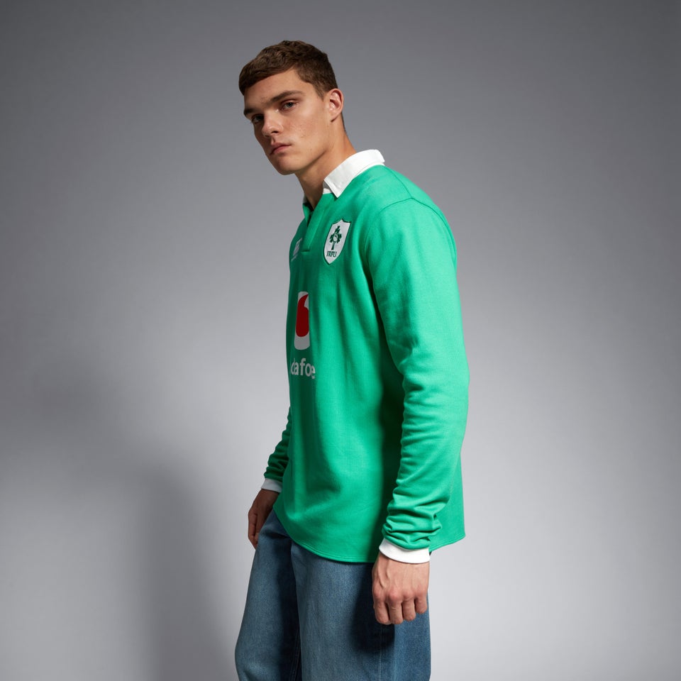 Mens Ireland Home Long Sleeve Classic 23 Green/White