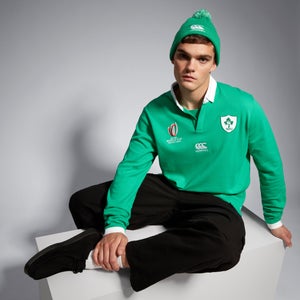 Mens Ireland Home Classic Long Sleeve RWC23 Green/White