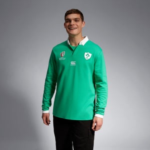 Mens Ireland Home Classic Long Sleeve RWC23 Green/White