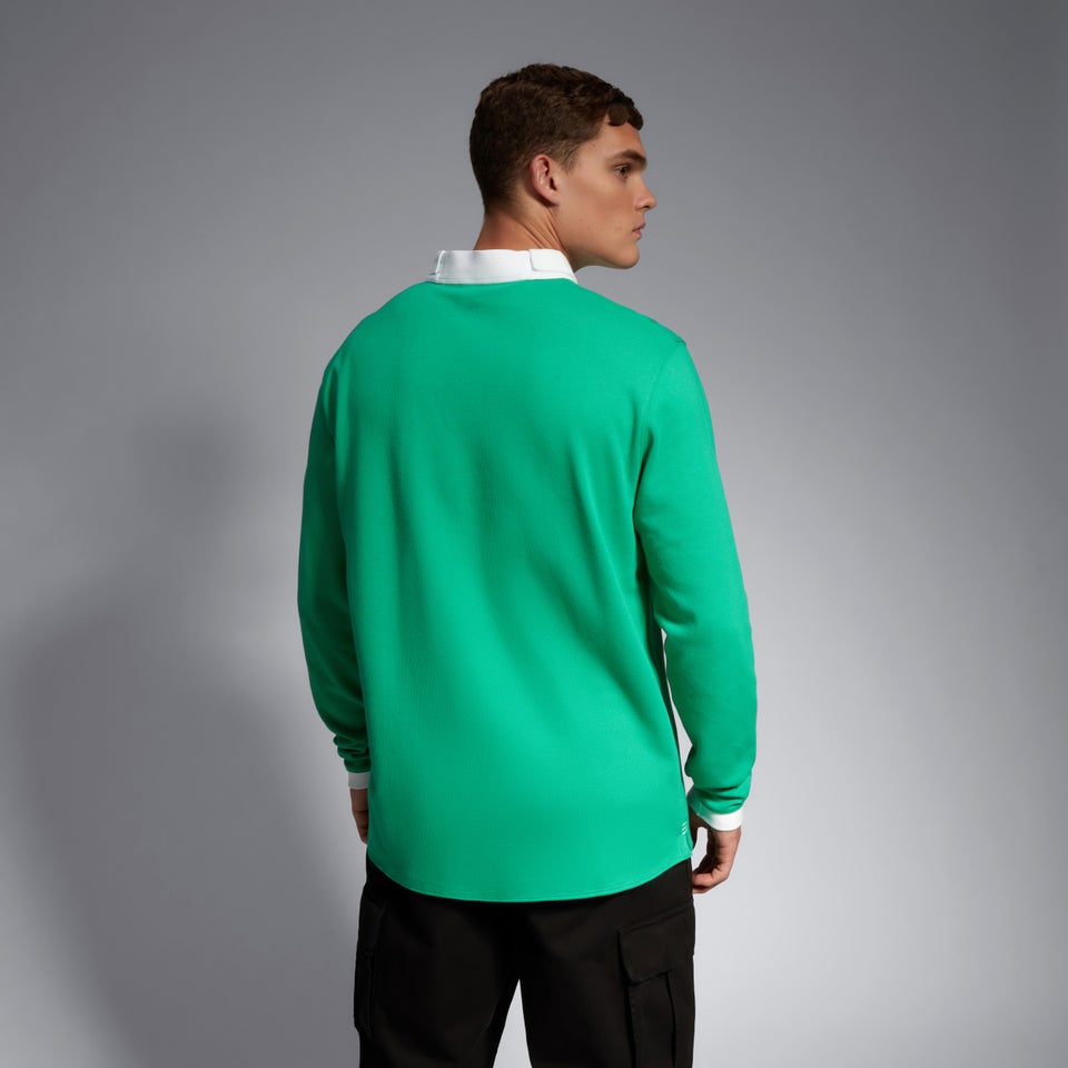 Mens Ireland Home Classic Long Sleeve RWC23 Green/White